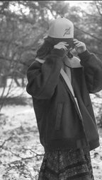 Soft Folk Holiday Trucker in Cranberry